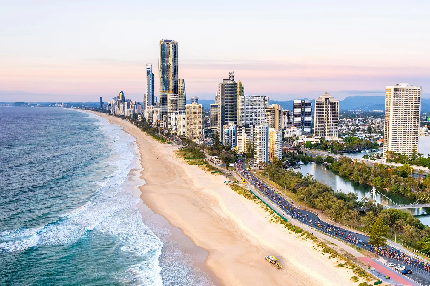 Gold Coast aerial view - ASICS Gold Coast Marathon